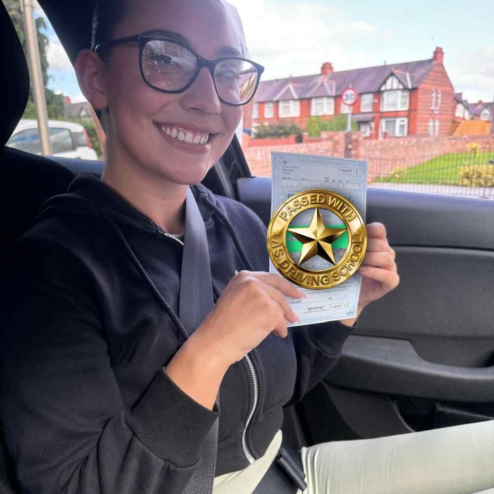 Passed with Us—Driving Lessons Wirral: driving instructors, fully trained tutors, package deals, and high pass rate. Book now and pass your test.